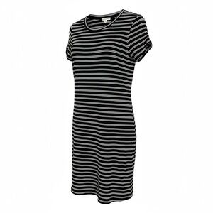 Garage Black and White Striped Mini Dress